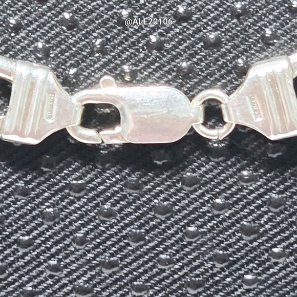 925 Sterling Silver Unisex Chain Necklace Size: 22" - Picture 3 of 7